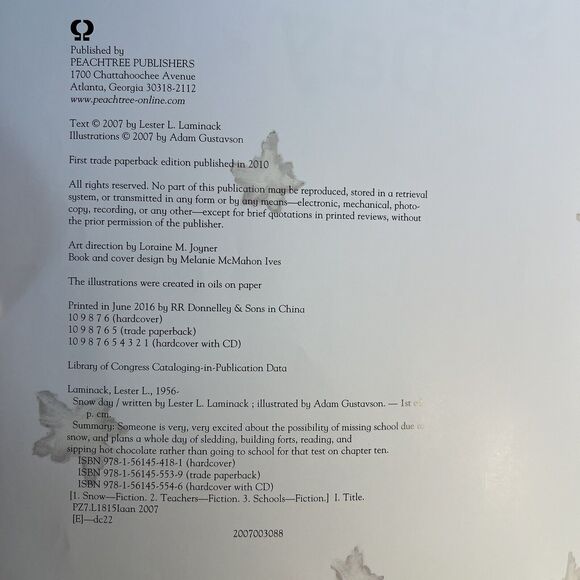 Set of 2 Childrens Winter Storybooks Snow Day and Snowmen All Year Paperback - Picture 4 of 9